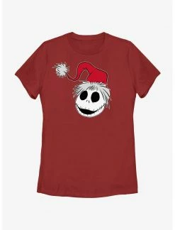 HER Disney The Nightmare Before Christmas Santa Hat Jack Womens T-Shirt