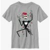 HER Disney The Nightmare Before Christmas Santa Jack Christmas Lights Youth T-Shirt