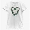 HER Disney Mickey Mouse Mistletoe Wreath Ears Youth Girls T-Shirt