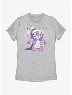 HER Disney Lilo & Stitch Cozy Angel Hot Cocoa Womens T-Shirt