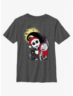 HER Disney The Nightmare Before Christmas Santa Jack And Sally Youth Youth T-Shirt