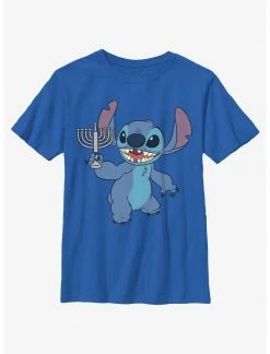 HER Disney Lilo & Stitch Hanukkah Menorah Youth T-Shirt