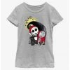 HER Disney The Nightmare Before Christmas Santa Jack And Sally Youth Girls T-Shirt