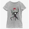 HER Disney The Nightmare Before Christmas Santa Jack Christmas Lights Youth Girls T-Shirt