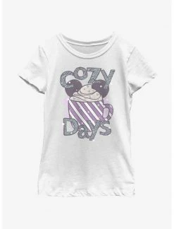 HER Disney Mickey Mouse Cozy Days Hot Cocoa Youth Girls T-Shirt