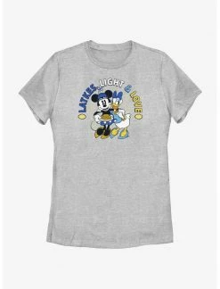 HER Disney Mickey Mouse Latkes Light & Love Minnie And Daisy Womens T-Shirt