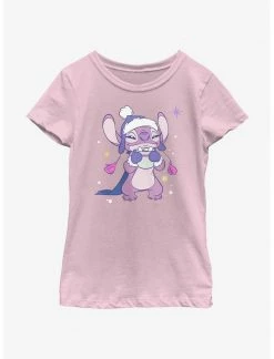HER Disney Lilo & Stitch Cozy Angel Hot Cocoa Youth Girls T-Shirt